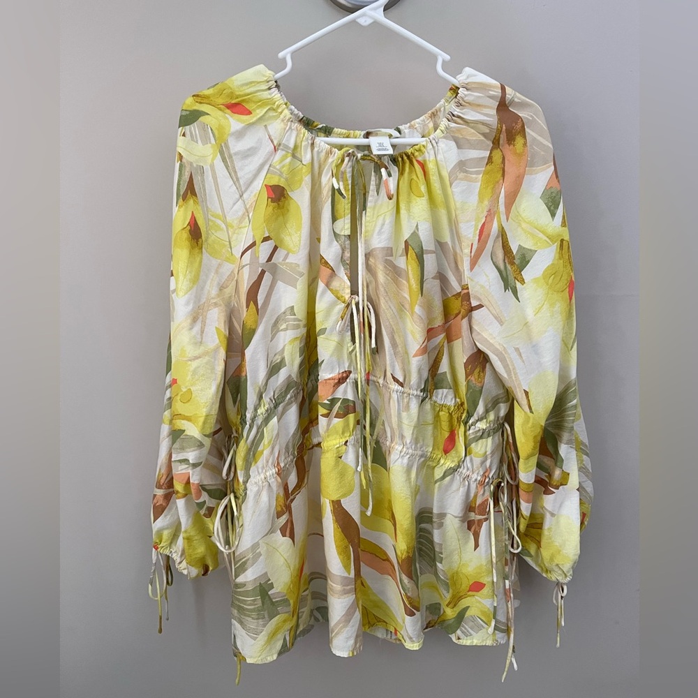 H&M Leaf Print Women's Top - Picture 2 of 4